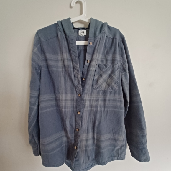 tentree Hooded Flannel Shirt - Picture 1 of 5